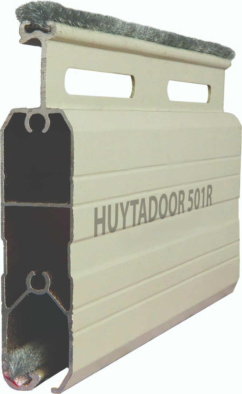 mẩu cửa cuôn Đức 501R màu kem và gi sần-1
