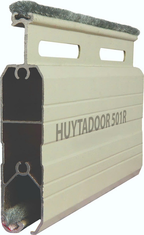 mẩu cửa cuôn Đức 501R màu kem và gi sần-3